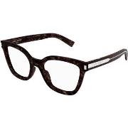 Lunettes de soleil Saint Laurent SL 748 Cadres Optiques, Havana/Transp...