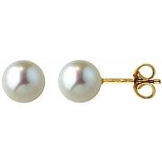 Boucles oreilles Brillaxis Boucles d'oreilles or perles de culture 5.5...