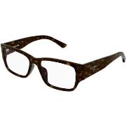 Lunettes de soleil Balenciaga BB0373OK Cadres Optiques, Havana/Transpa...