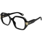 Lunettes de soleil Chloe CH0266O Cadres Optiques, Noir/Transparent, 53...