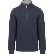 Sweat-shirt New Zealand Auckland NZA Pull Samuel Demi-Zip Marine