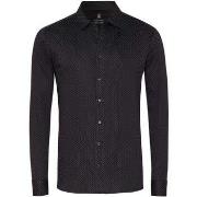 Chemise Desoto Chemise Impression Structure Noir