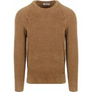 Sweat-shirt No Excess Pull Ribknit Khaki