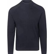 Sweat-shirt Blue Industry Pull Col Roulé Marine