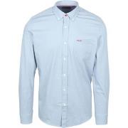 Chemise New Zealand Auckland NZA Chemise James Twill Bleu Clair