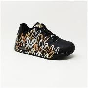 Baskets Skechers BASKET UNO METALLIC NOIR GOLD