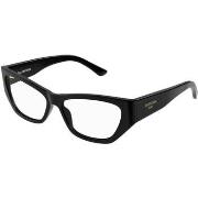 Lunettes de soleil Balenciaga BB0372O Cadres Optiques, Noir/Transparen...