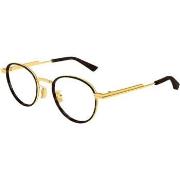 Lunettes de soleil Bottega Veneta BV1337OJ Cadres Optiques, Or/Transpa...