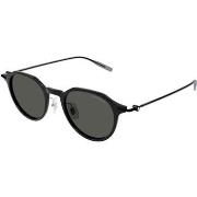 Lunettes de soleil Montblanc MB0355S Lunettes de soleil, Noir/Gris, 49...