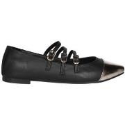 Chaussures Top3 MERCEDITA DE PIEL NEGRA CON TRIPE CORREA 24660