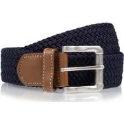 Ceinture Isotoner Ceinture Homme tissu tressé Marine