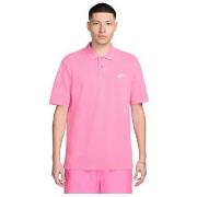 T-shirt Nike POLO CLUB ROSE - PLAYFUL PINK/WHITE - L