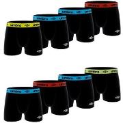 Boxers Umbro Lot de 8 boxers homme en coton ceinture colorée