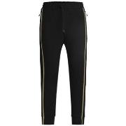 Pantalon BOSS PANTALON DE SURVÊTEMENT NOIR AVEC EMPIÈCEMENTS EN RUBAN