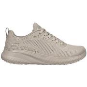 Baskets Skechers BASKETS BOBS SQUAD CHAOS FACE OFF BEIGE