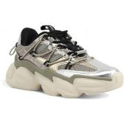 Chaussures Steve Madden Running Mesh Sneaker Donna Pewter Gold SPEC04S...