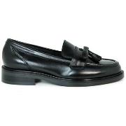 Chaussures Aplauso MOCASÍN NEGRO DE PIEL CON BORLA 4822