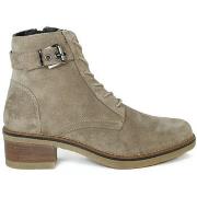 Bottines Porronet BOTÍN DE CORDONES EN SERRAJE CAMEL L-307