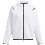 Sweat-shirt Under Armour Pull Unstoppable Fleece Full-Zip Femme White/...