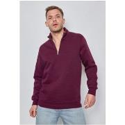 Pull Kebello Pull Col Zippé Bordeaux H