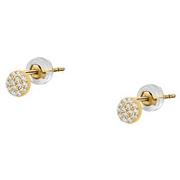 Bijoux Cleor Boucles d'oreilles en or 375/1000 et zircon