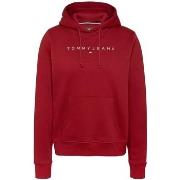 Sweat-shirt Tommy Jeans Sweat a capuche femme Ref 64085 XIT Rouge