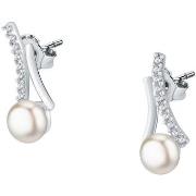 Boucles oreilles Cleor Boucles d'oreilles en argent 925/1000 et perle ...