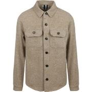 Sweat-shirt Profuomo Surchemise Textured Laine Beige