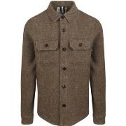 Sweat-shirt Profuomo Surchemise Textured Laine Marron