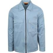 Sweat-shirt BOSS Surchemise Lovel Bleu