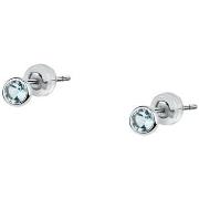 Boucles oreilles Cleor Boucles d'oreilles en or 375/1000 et topaze