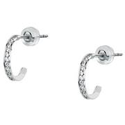 Bijoux Cleor Boucles d'oreilles en or 375/1000 et zircon