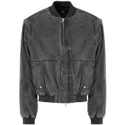 Veste Represent Blouson bombardier en coton noir lavé