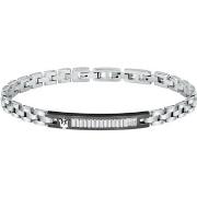 Bijoux Maserati Bracelet en acier et diamant