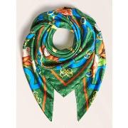 Echarpe Guess foulard soie imprimé floral vert