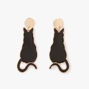 Boucles oreilles Lollipops Boucles d'oreilles noir Cat Lover