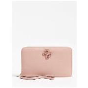 Portefeuille Guess Porte-passeport Noelle rose