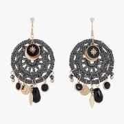 Boucles oreilles Lollipops Boucles d'oreilles attrape rêve noir Collec...