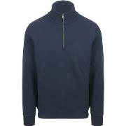 Sweat-shirt Superdry Henley Essential Half Zip Pullover Marine