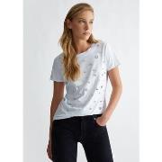 Meubles TV Liu Jo T-shirt en coton avec strass