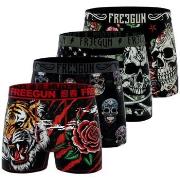 Boxers Freegun Lot de 4 boxers enfant Rock Skull