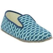 Chaussons Chausse Mouton - Chaussons COLIN - Bleu - Taille