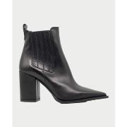 Bottes Albano Bottine en cuir noir