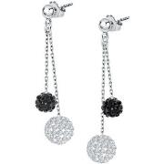 Boucles oreilles Cleor Boucles d'oreilles en argent 925/1000 et crista...