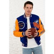 Blouson American College AC-07 BLEU ORANGE