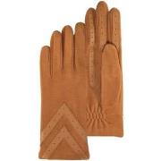 Gants Isotoner Gants Femme tactiles Polaire Recyclée Cognac