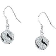 Boucles oreilles Cleor Boucles d'oreilles en argent 925/1000 et crista...