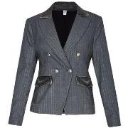 Veste Liu Jo Blazer en sergé à rayures craie et denim