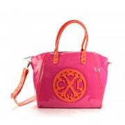 Cabas Christian Lacroix Sac Cabas Jonc 4 Fushia/Orange