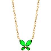 Collier Brillaxis Collier papillon vert 45 cm